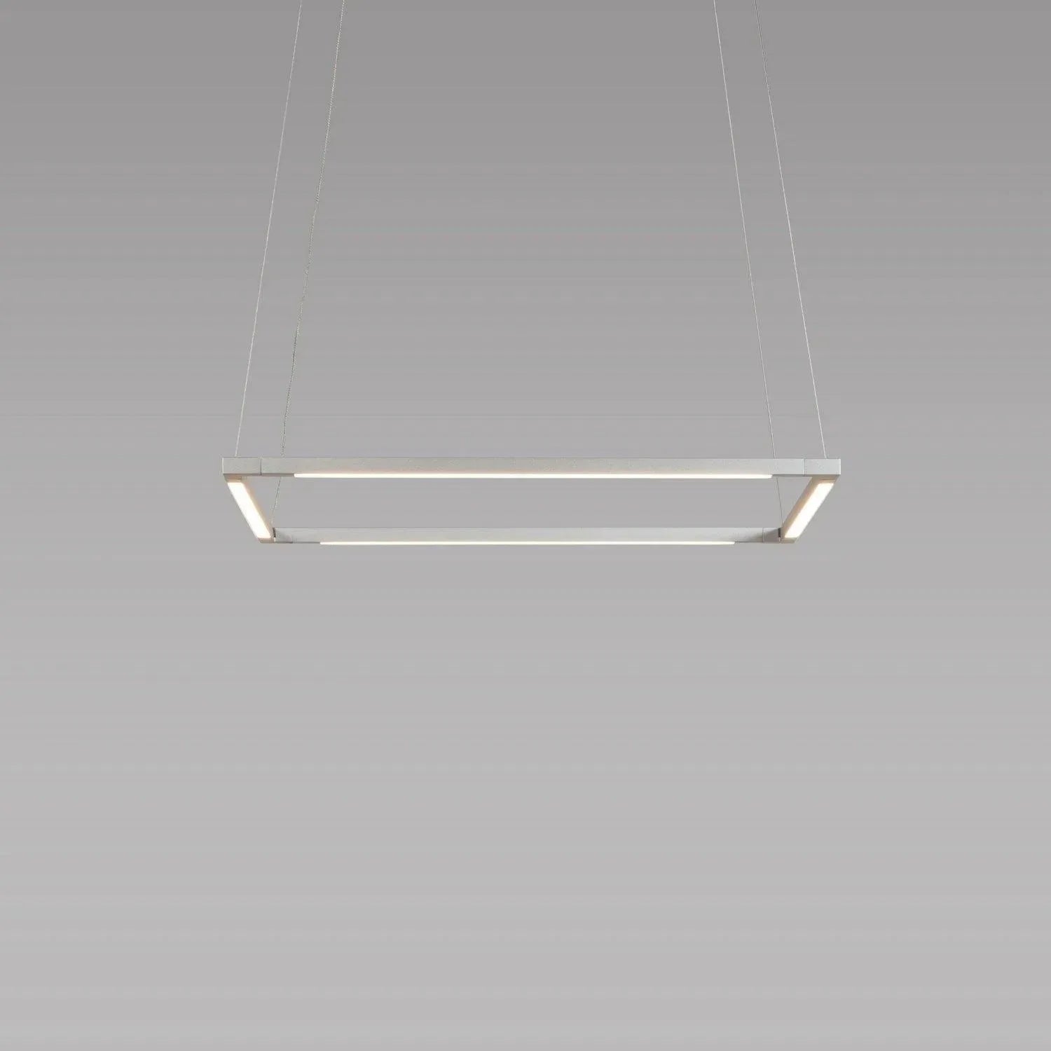 Koncept - Z-Bar Square 16-Inch LED Pendant - ZBP-16-S-SW-SIL-CNP | Montreal Lighting & Hardware
