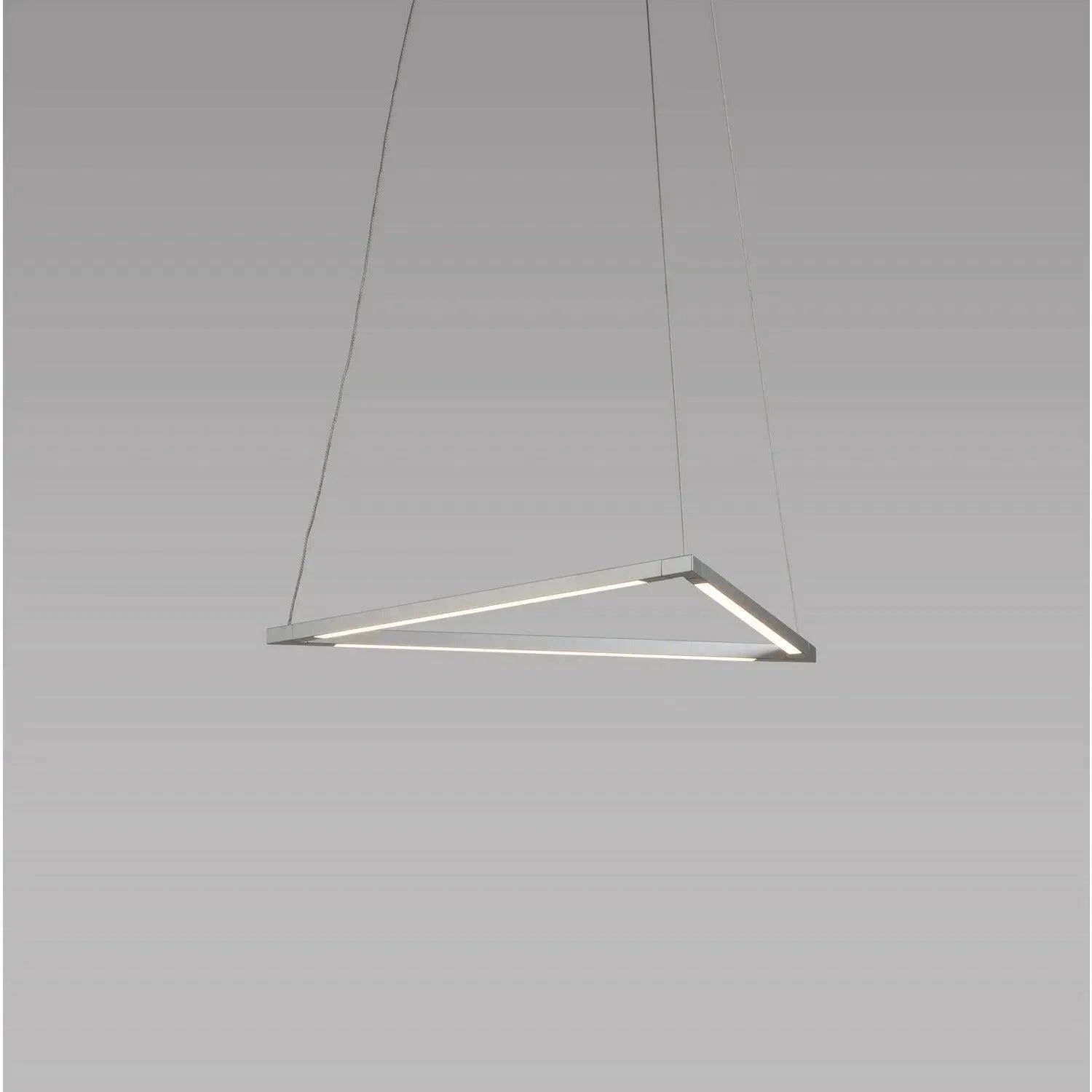 Koncept - Z-Bar Triangle 16-Inch LED Pendant - ZBP-16-T-SW-SIL-CNP | Montreal Lighting & Hardware