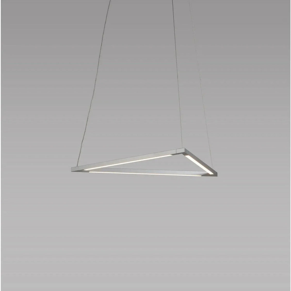Koncept - Z-Bar Triangle 16-Inch LED Pendant - ZBP-16-T-SW-SIL-CNP | Montreal Lighting & Hardware