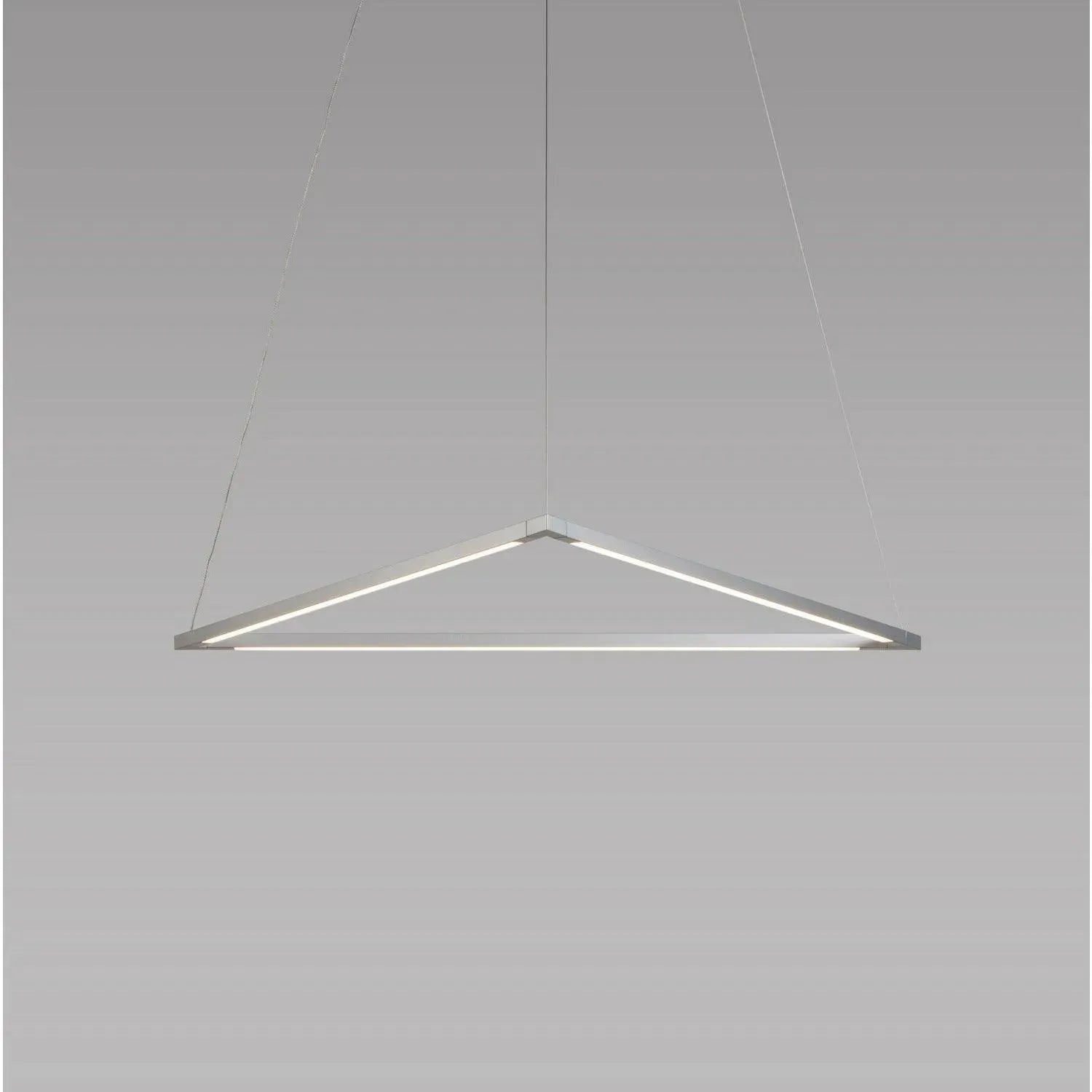 Koncept - Z-Bar Triangle 24-Inch LED Pendant - ZBP-24-T-SW-SIL-CNP | Montreal Lighting & Hardware