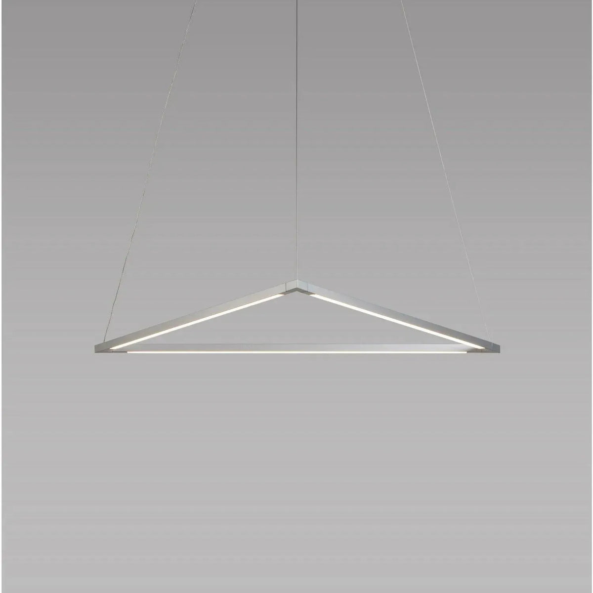 Koncept - Z-Bar Triangle 24-Inch LED Pendant - ZBP-24-T-SW-SIL-CNP | Montreal Lighting & Hardware