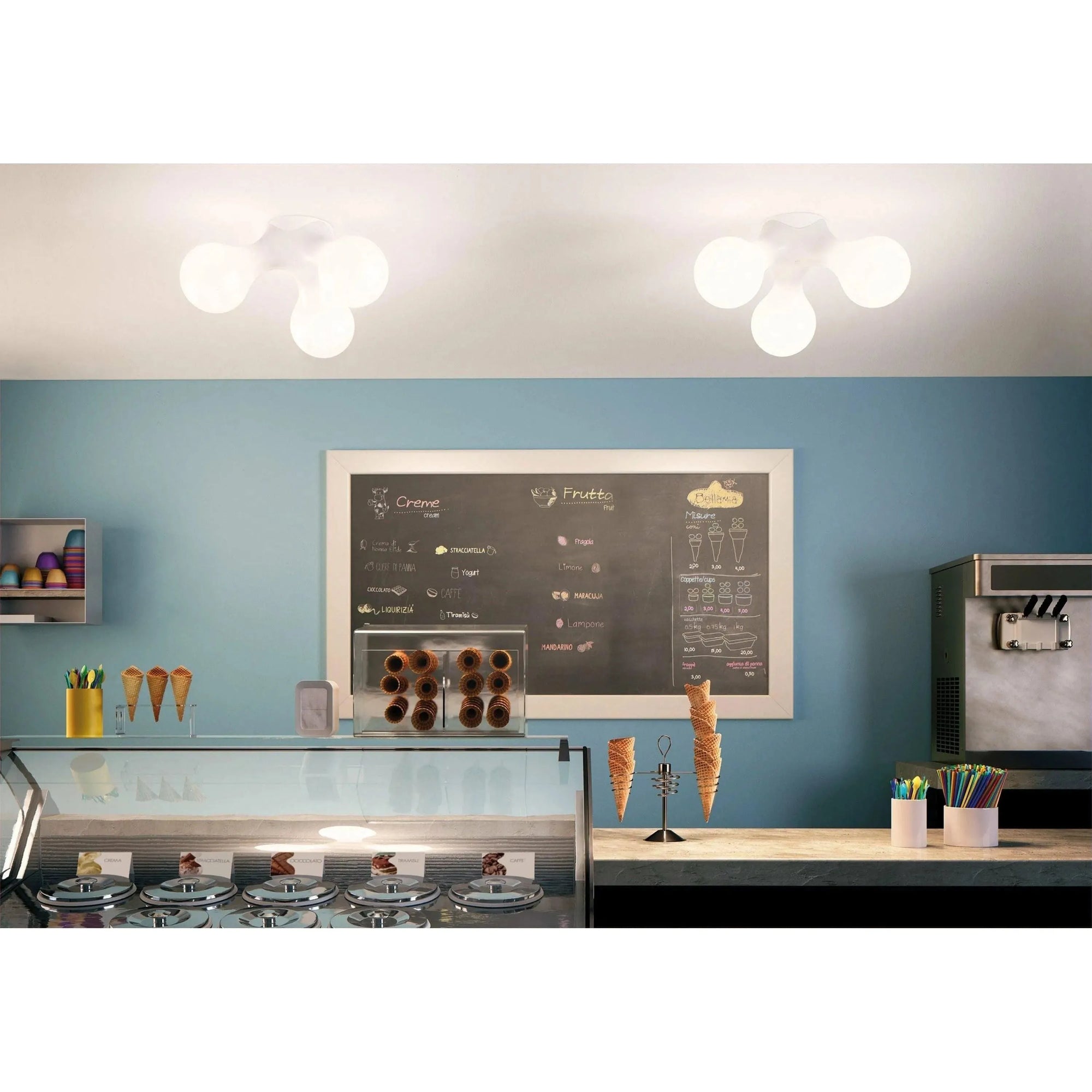 Kundalini - Atomium Wall / Ceiling Light - 011891BIUS | Montreal Lighting & Hardware