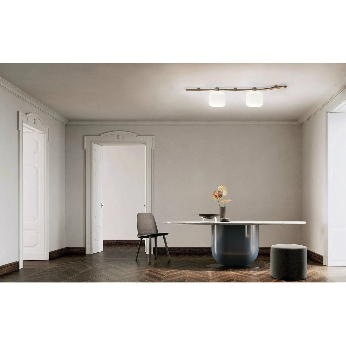 Kundalini - Floed 2 Ceiling/Wall Light - K375417BRUS | Montreal Lighting & Hardware