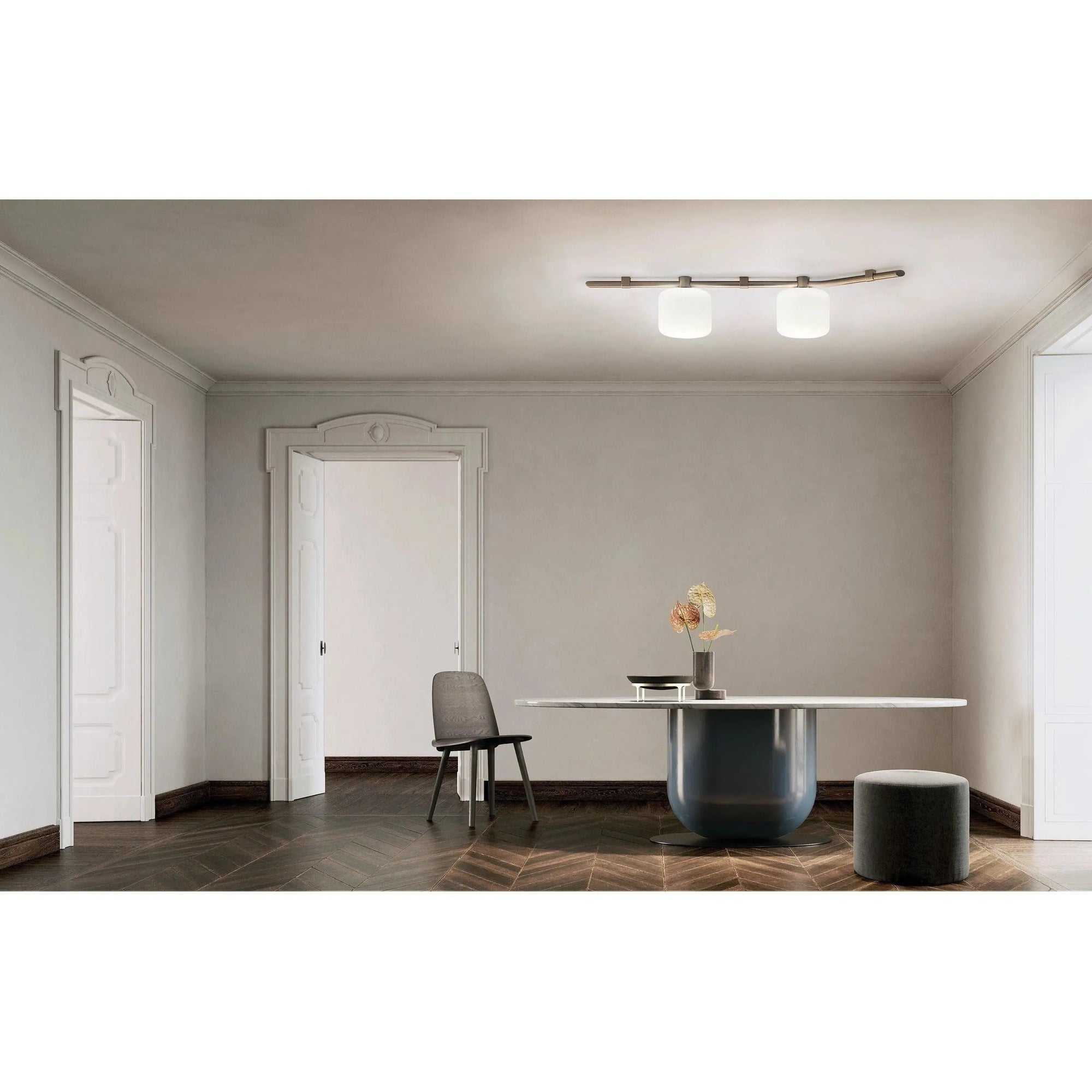 Kundalini - Floed 2 Ceiling/Wall Light - K375417BRUS | Montreal Lighting & Hardware