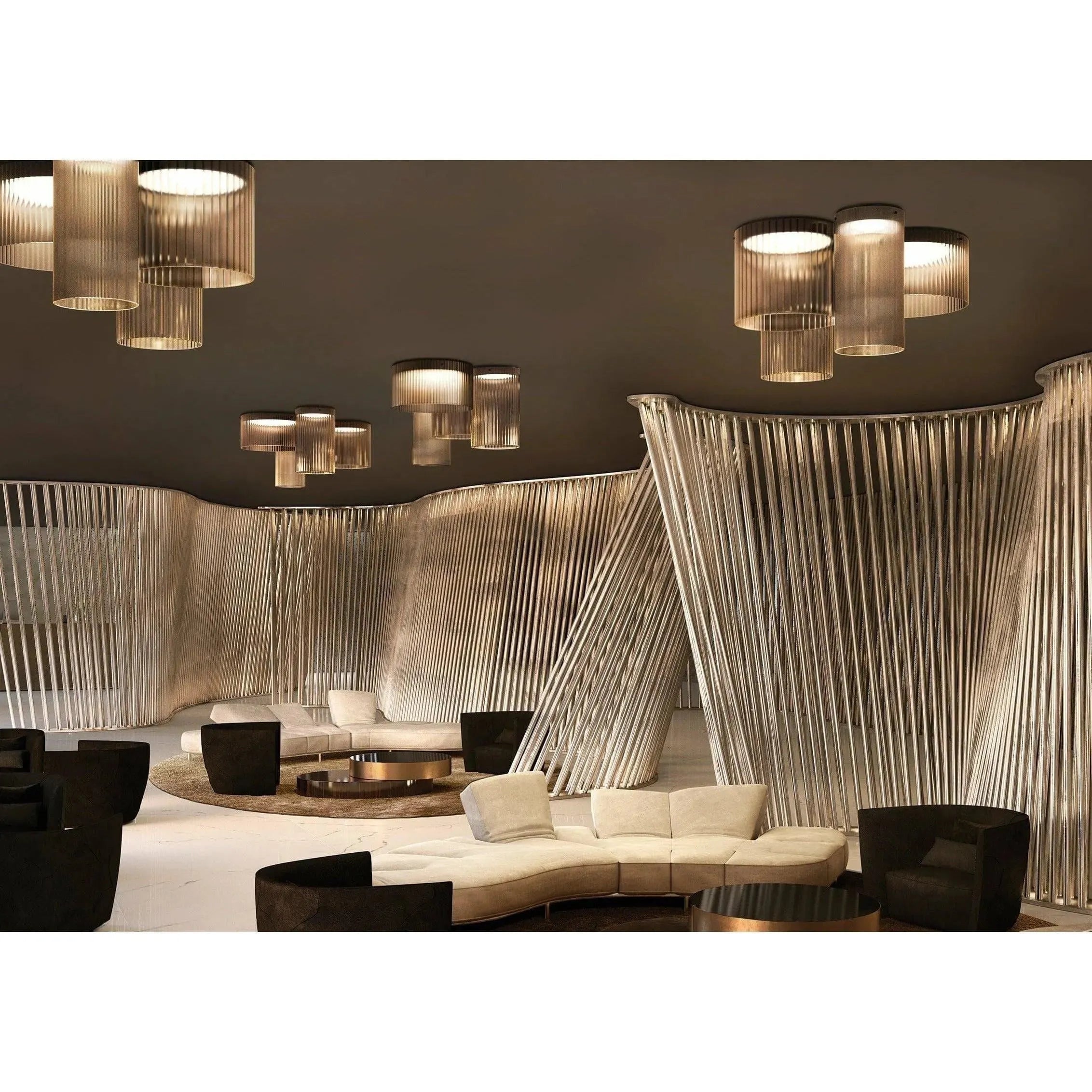 Kundalini - Giass 50 Ceiling Light - K398330GUS | Montreal Lighting & Hardware