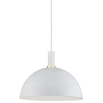 Kuzco Lighting - Archibald One Light Pendant - 492316-WH/GD | Montreal Lighting & Hardware