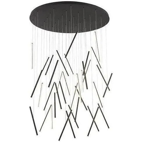 Kuzco Lighting - Chute Pendant - MP14850-BK | Montreal Lighting & Hardware