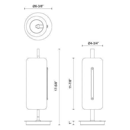 Kuzco Lighting - Hilo LED Table Lamp - TL28518-BG | Montreal Lighting & Hardware