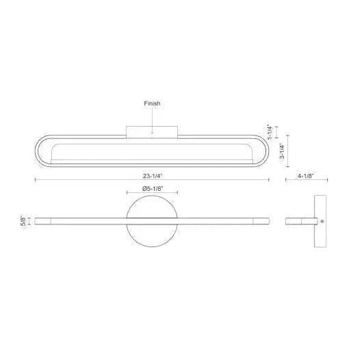 Kuzco Lighting - Marlon LED Vanity - VL63724-BK | Montreal Lighting & Hardware