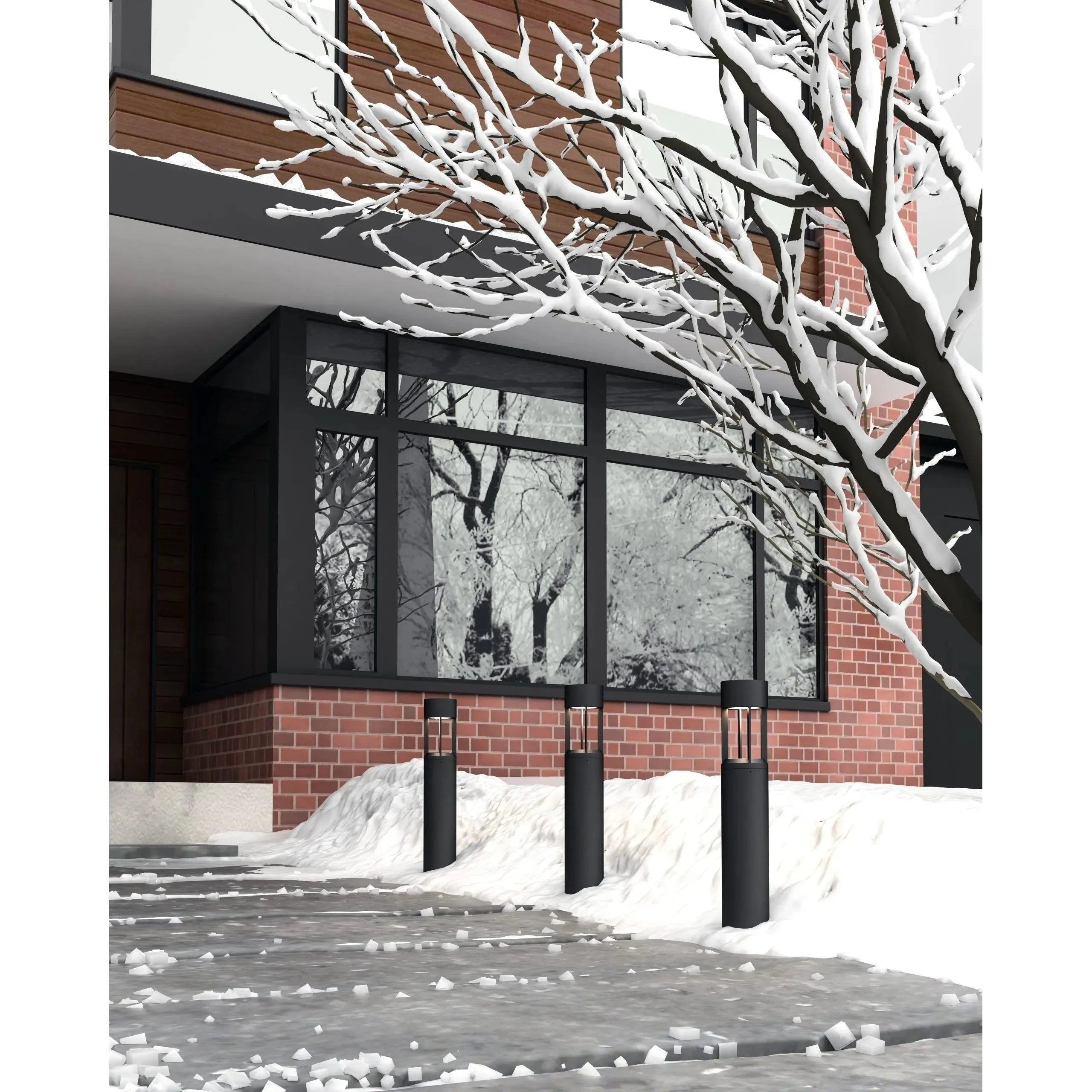 Kuzco Lighting - Novato LED Exterior Bollard - EB40910-BK-UNV | Montreal Lighting & Hardware