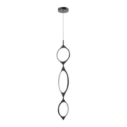 Kuzco Lighting - Serif LED Vertical Pendant - PD84353-BK | Montreal Lighting & Hardware