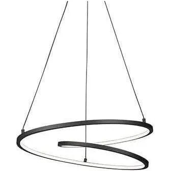 Kuzco Lighting - Twist Pendant - PD11119-BK | Montreal Lighting & Hardware