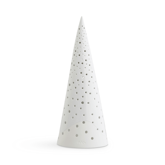 Porte-bougie chauffe-plat Kähler 692419 Nobili, blanc neige