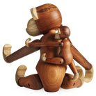 Kay Bojesen 39260 Monkey Wooden Figurine in Teak/Limba