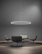 Sonneman 2307.16-J20 Double Corona LED Suspension en aluminium satiné brillant