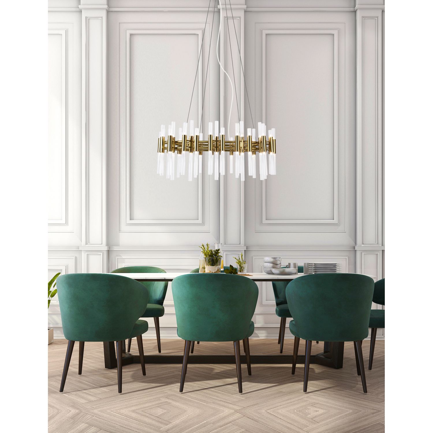 CWI Lighting Canada - 1120P39-72-602 - LED Chandelier - Orgue - Satin Gold