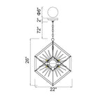 CWI Lighting Canada - 1178P22-6-601 - Six lampes Suspendu - Starburst - Chrome et noir