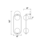 CWI Lighting Canada - 1212W6-2-169 - LED Wall Sconce - Celeste - Medallion Gold