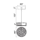 CWI Lighting Canada - 5626P6-1-601 - Mini LED Suspension - Milan - Chrome