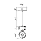 CWI Lighting Canada - 5636P4-1-601 - Mini LED Suspension - Milan - Chrome