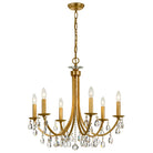 Crystorama - 8826-GA-CL-SAQ - Six Light Chandelier - Bridgehampton - Antique Gold
