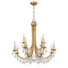 Crystorama - 8829-GA-CL-S - 12 Light Chandelier - Bridgehampton - Antique Gold