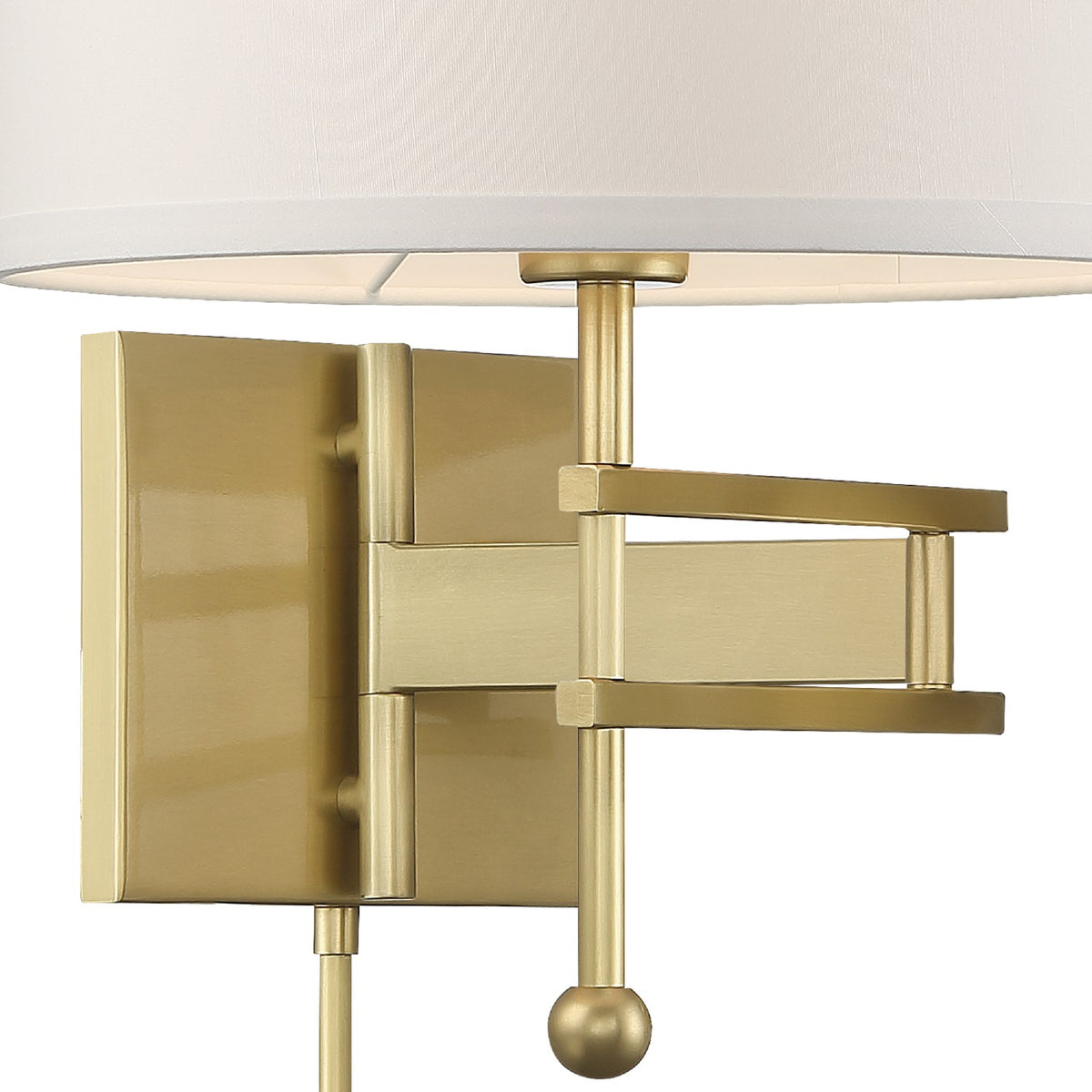 Crystorama - MAR-A8031-AG - Une lampe Murale - Marshall - Laiton vieilli