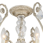 Crystorama - 5115-OS-CL-MWP_CEILING - Semi-reflex à six lumières Plafonnier - Regis - Olde Silver