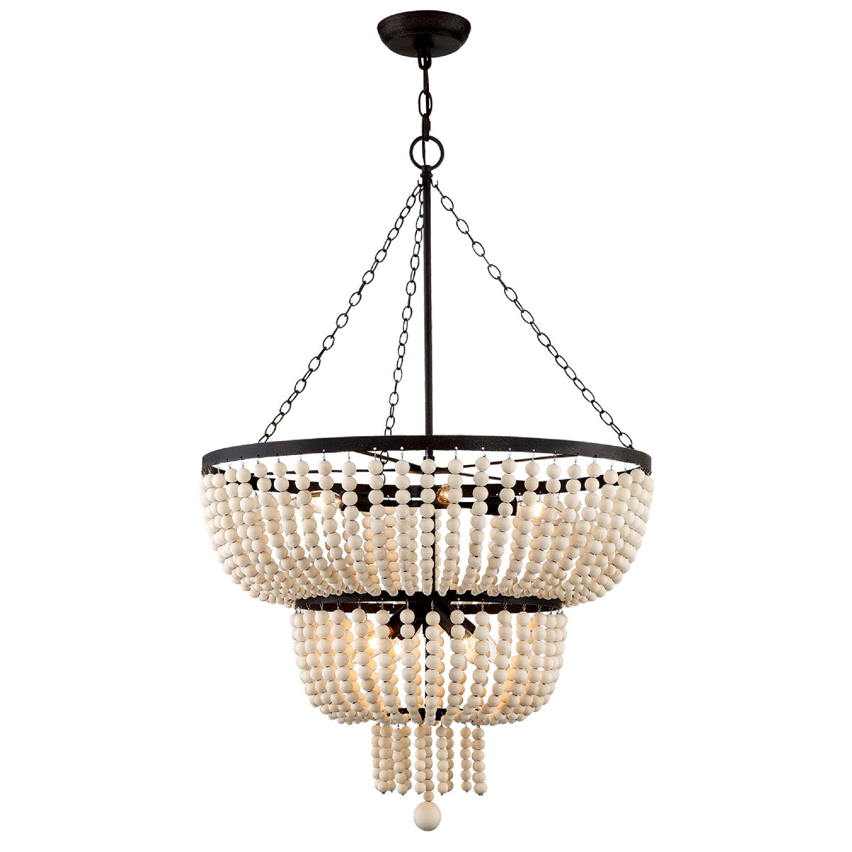 Crystorama - 610-FB - Eight Light Chandelier - Rylee - Forged Bronze