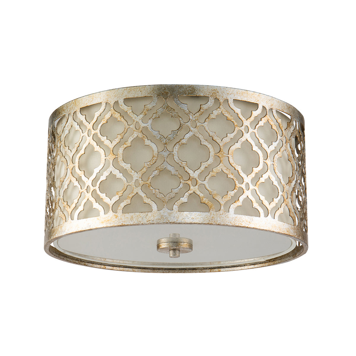 Lucas + McKearn - GN/ARABELLA/FS - Deux Lumières Plafonnier - Arabella - Argent antique