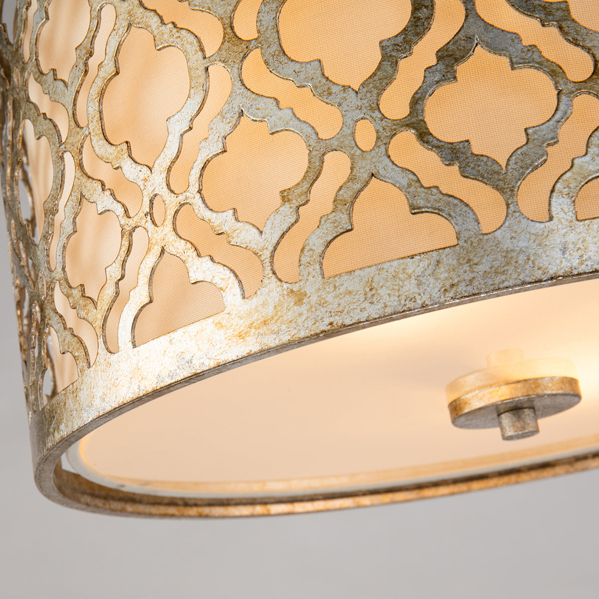 Lucas + McKearn - GN/ARABELLA/FS - Deux Lumières Plafonnier - Arabella - Argent antique