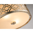 Lucas + McKearn - GN/ARABELLA/FS - Deux Lumières Plafonnier - Arabella - Argent antique
