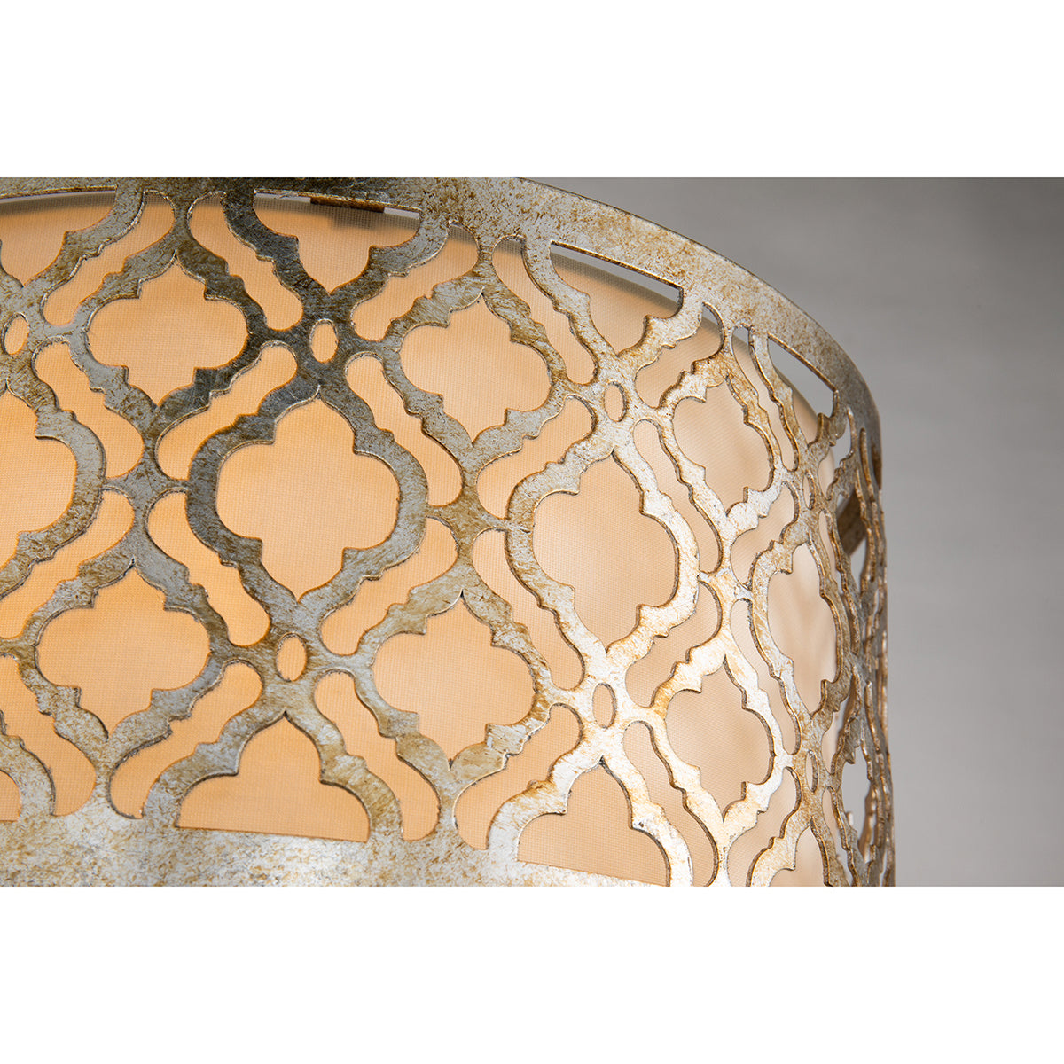 Lucas + McKearn - GN/ARABELLA/FS - Deux Lumières Plafonnier - Arabella - Argent antique