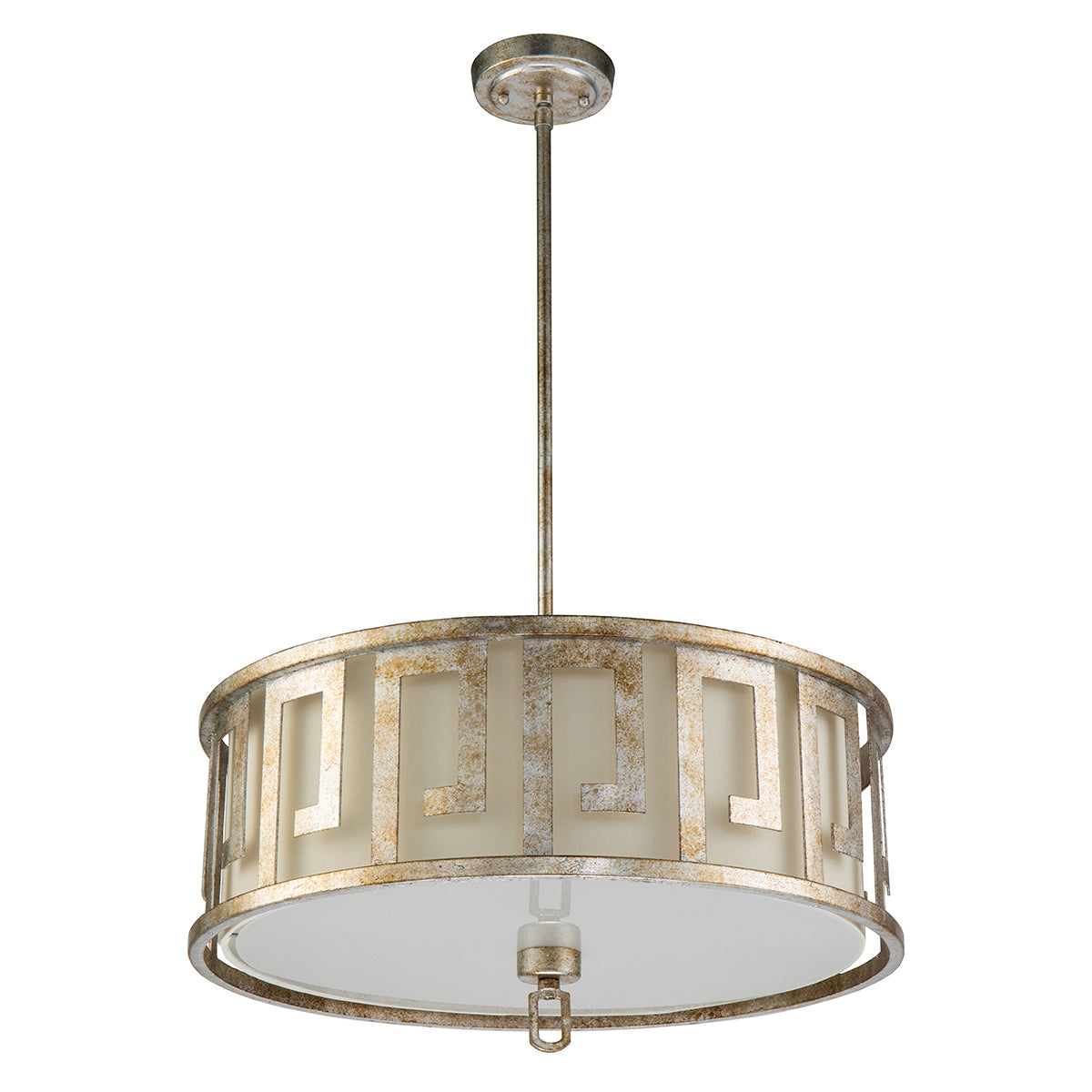 Lucas + McKearn - GN/Lemuria/P/L-S - Three Light Island Pendant/Semi Flush - Lemuria - Antique Silver