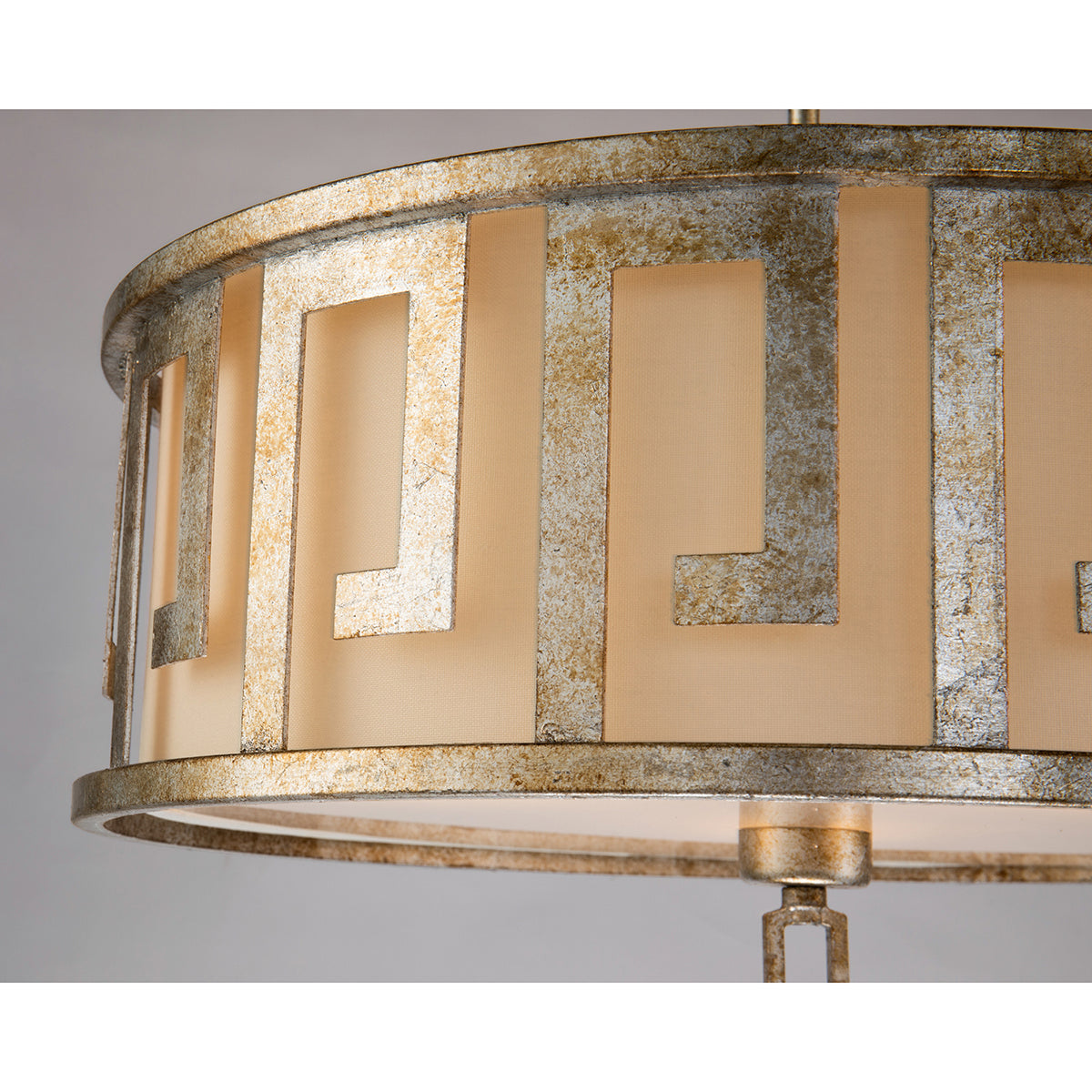 Lucas + McKearn - GN/Lemuria/P/L-S - Three Light Island Pendant/Semi Flush - Lemuria - Antique Silver