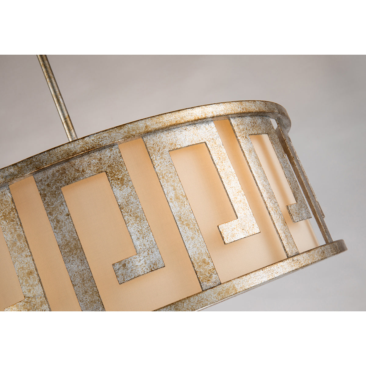 Lucas + McKearn - GN/Lemuria/P/L-S - Three Light Island Pendant/Semi Flush - Lemuria - Antique Silver