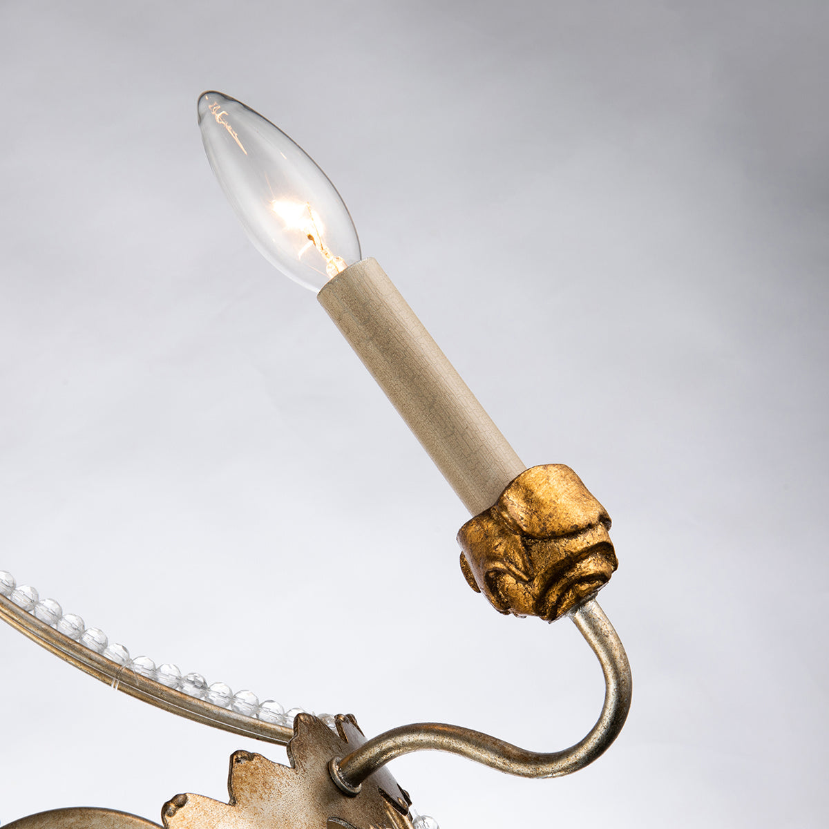 Lucas + McKearn - SC1035-2 - Two Light Wall Sconce - Lemuria - Distressed Silver And Gold