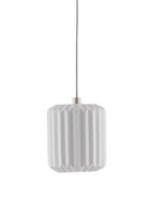 Currey and Company 9000-0709 Dove 1-Light Suspension en blanc/argent