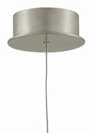 Currey and Company 9000-0709 Dove 1-Light Suspension en blanc/argent