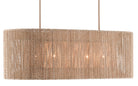 Currey and Company 9000-0737 Mereworth Oval Suspendu en naturel/beige