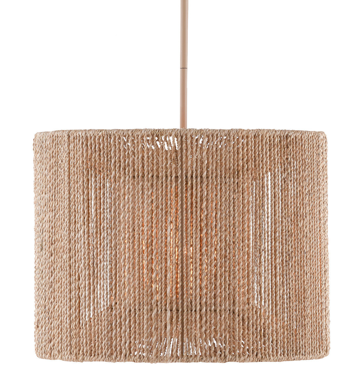 Currey and Company 9000-0737 Mereworth Oval Suspendu en naturel/beige