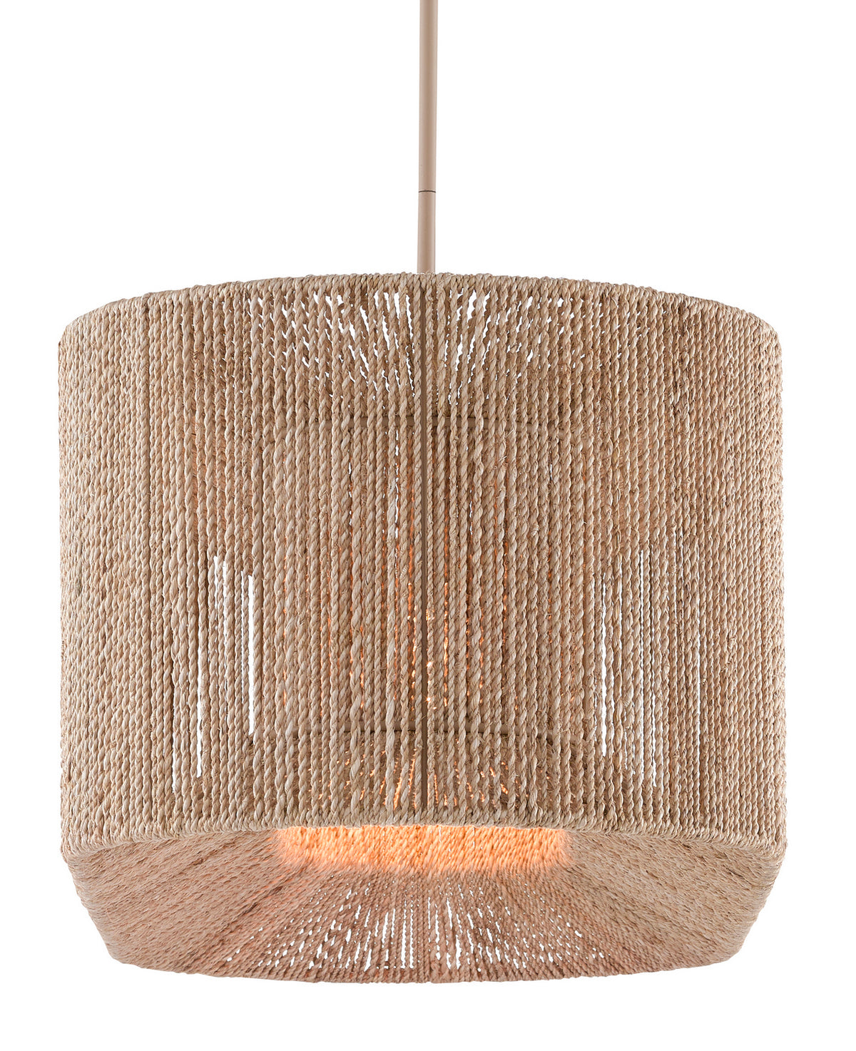 Currey and Company 9000-0737 Mereworth Oval Suspendu en naturel/beige