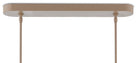Currey and Company 9000-0737 Mereworth Oval Suspendu en naturel/beige
