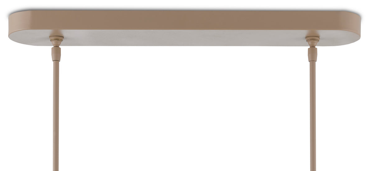 Currey and Company 9000-0737 Mereworth Oval Suspendu en naturel/beige