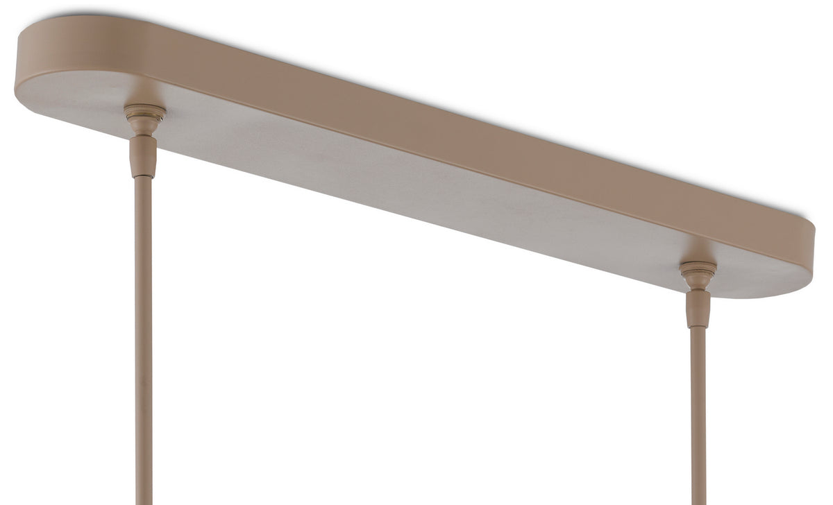 Currey and Company 9000-0737 Mereworth Oval Suspendu en naturel/beige