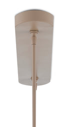 Currey and Company 9000-0737 Mereworth Oval Suspendu en naturel/beige