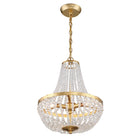 Crystorama - 603-GA - Trois lumières Suspendu - Rylee - Or antique