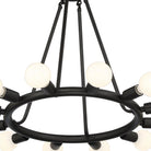 Crystorama - 9045-BK - 12 Lumières Suspendu - Dakota - Noir
