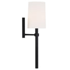 Crystorama - BRO-451-BF - Une lampe Murale - Bromley - Forgé noir