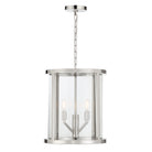 Crystorama - DEV-B8004-PN - Mini lampe à quatre lumières Suspendu - Devon - Nickel poli